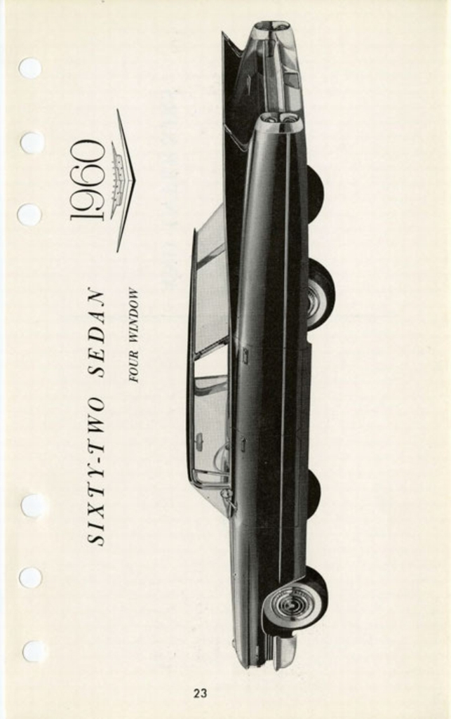 1960 Cadillac Salesmans Data Book Page 78